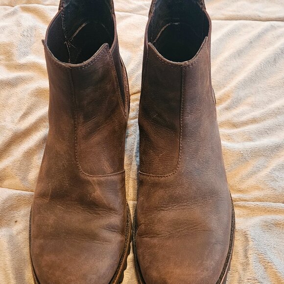 Chaco slip-on boots - weatherproof brown leather - Picture 5 of 7